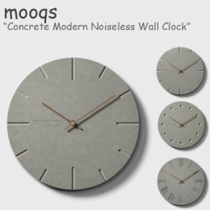 ムクス 壁掛け時計 mooqs Concrete Modern Noiseless Wall Clock コンクリート モダン ノイズレス ウォールクロック 韓国雑貨 452144 ACC