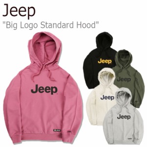 ジープ パーカ Jeep Big Logo Standard Hood ビック ロゴ スタンダード フーディー 全5色 JM3THU001BK/MI/PK/KH/MG 起毛なし ウェア