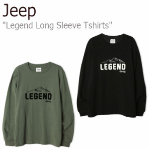 ジープ ロンT Jeep Legend Long Sleeve Tshirts レジェンド ロング スリーブ Ｔシャツ BLACK KHAKI JM3TSU011BK/KH ウェア
