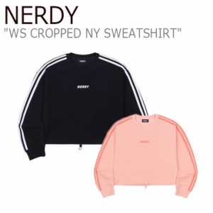 ノルディ トレーナー NERDY レディース WS CROPPED NY SWEATSHIRT ウーマンズ クロップ NY スウェットシャツ BLACK ブラック PINK ピンク