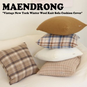 【即納カラー有/国内配送】メンドゥロン クッションカバー Vintage New York Winter Wool Knit Sofa Cushion Cover 5974443720 ACC