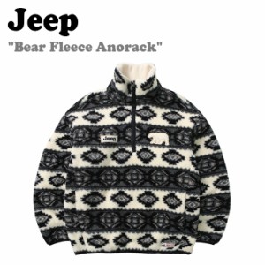 ジープ フリース Jeep メンズ レディース Bear Fleece Anorack ベアー フリースアノラック BLACK ブラック JM5TZU411BK ウェア