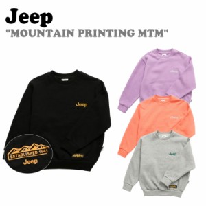 ジープ キッズ トレーナー Jeep kids MOUNTAIN PRINTING MTM マウンテン プリンティング MTM 全4色 KM5TSU880UP/LO/MG/BK 裏起毛 ウェア