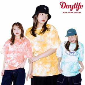 デイライフ Tシャツ DAYLIFE 正規販売店 Signature logo half T-shirts シグネチャー ロゴ 半袖Tシャツ タイダイ 263889 ウェア