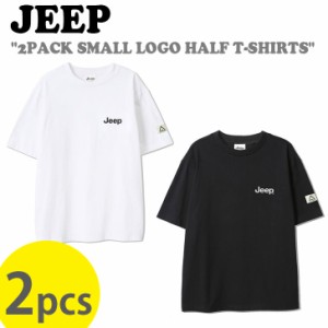 ジープ 半袖Ｔシャツ Jeep 2PACK SMALL LOGO HALF T-SHIRTS 2枚セット WHITE BLACK JO5TSU153 JN5TSU152 JP5TSU159 ウェア