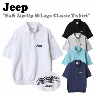 ジープ 半袖Ｔシャツ Jeep Half Zip-Up M-Logo Classic T-shirt ハーフジップアップＴシャツ 全5色 JN5TSU170MW/MT/NA/MG/BK ウェア