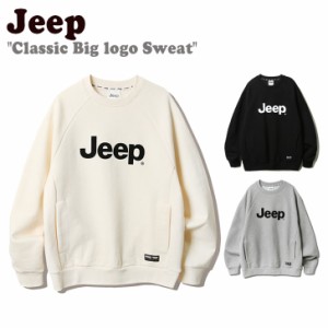 【即納カラー有/国内配送】ジープ トレーナー Jeep Classic Big logo Sweat ビッグロゴスウェット 全3色 JN1TSU801IV/BK/MG ウェア