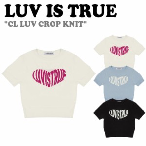 ラブイズトゥルー 半袖ニット LUV IS TRUE CL LUV CROP KNIT シーエル ラブ クロップ ニット 全3色 4716742/3/4 ウェア