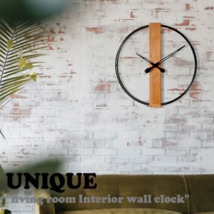 ユニーク 時計 UNIQUE living room Interior wall clock リビングルーム インテリア ウォール クロック BLACK 韓国雑貨 4845317 ACC