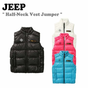 ジープ ベスト Jeep Half-Neck Vest Jumper ハーフ ネック ベストジャンパー IVORY PINK BLUE BLACK JM4JPU692BK/BL/IV/PK ウェア