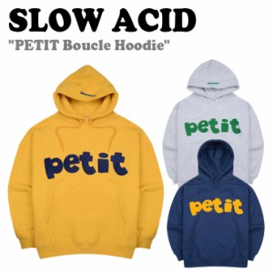 スローアシッド パーカ SLOW ACID PETIT Boucle Hoodie プチ ブークレ フーディー 全3色 19WT-H1-PM/NY/YL ウェア