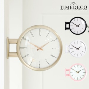 タイムデコ 掛け時計 TIMEDECO 正規販売店 MODERN DOUBLE WALL CLOCK 両面 掛け時計 全4色 2564599 2840522 2997833 ACC