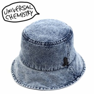 ユニバーサル ケミストリー バケットハット UNIVERSAL CHEMISTRY 正規販売店  Washing Dark Denim Bucket Hat 5568103822 ACC