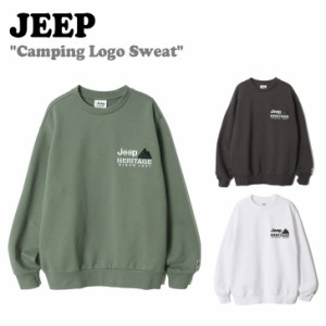 ジープ トレーナー Jeep メンズ レディース Camping Logo Sweat キャッピング ロゴ スウェット 全3色 JN5TSU857WH/DG/KH ウェア