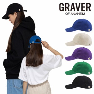 グレーバー キャップ GRAVER 正規販売店 Back Small Flower Embroidery Ball Cap G(W)-BC(23)-3-CB/PP/BK/BE/GN ACC