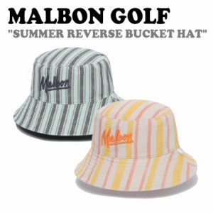 マルボンゴルフ バケットハット MALBON GOLF SUMMER REVERSE BUCKET HAT サマー リバース バケット ハット 全2色 M3343PCP61WHT/GRN ACC