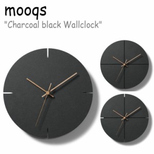 ムクス 壁掛け時計 Charcoal black Wallclock 1/2/3 ノイズレス CHARCOAL BLACK 韓国雑貨 1539807/1539961/1539960 ACC