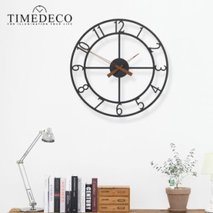 タイムデコ 掛け時計 TIMEDECO 正規販売店 BIG INTERIOR DESIGN WALL CLOCK ビッグインテリアデザインウォールクロック 黒 4464074 ACC