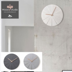 ウッドスタジオアルプ 掛け時計 正規販売店 WOOD STUDIO ALP CONCRETE GEOMETRIC CLOCK 韓国インテリア 全3色 ACC