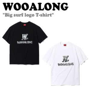 ウアロン 半袖Ｔシャツ WOOALONG Big surf logo T-shirt ビッグ サーフ ロゴ Tシャツ 全2色 WE2DHT357WH/BK ウェア