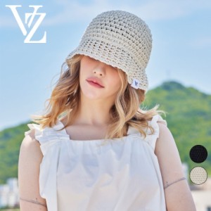 バザール バケットハット VARZAR 正規販売店 Monogram Label Knit Punching Summer Bucket Hat 全2色 varzar1030/1 ACC