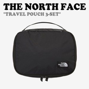 ノースフェイス ポーチ THE NORTH FACE メンズ レディース TRAVEL POUCH 3-SET トラベルポーチ 3セット BLACK ブラック NN2PP82A バッグ