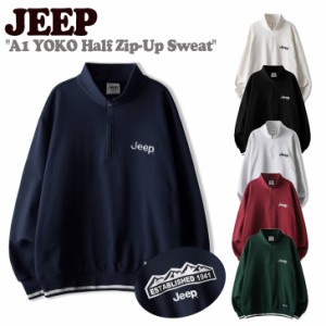 ジープ トレーナー Jeep A1 YOKO Half Zip-Up Sweat ヨコ ハーフ ジップ アップ スウェット 全6色 JO5TSU834IV/BK/MW/WI/GN/NA ウェア