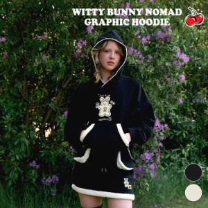 キルシー パーカ 韓国 KIRSH 正規販売店 WITTY BUNNY NOMAD GRAPHIC HOODIE バニー グラフィック フーディ KWRFCTH550M ウェア