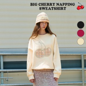 キルシー 韓国 トレーナー KIRSH 正規販売店 BIG CHERRY NAPPING SWEATSHIRT ビッグ チェリー 全3色 裏起毛 KKRWCTM510M ウェア