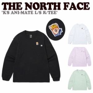 ノースフェイス 長袖Tシャツ 韓国 THE NORTH FACE K'S ANI-MATE L/S R/TEE キッズ アニメイト 全4色 NT7TP03S/T/U/V 長袖 ウェア