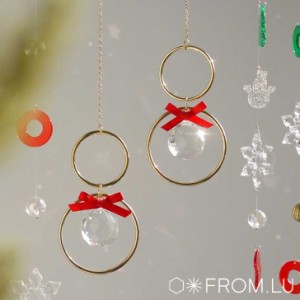 フロム・ルー モビール 正規販売店 from.lu Snowman Crystal Sun Catcher スノーマン クリスタル サンキャッチャー 5975855811 ACC