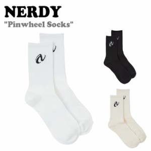 ノルディ 靴下 NERDY Pinwheel Socks ピンホイール ソックス BLACK IVORY WHITE ノルディー ACC