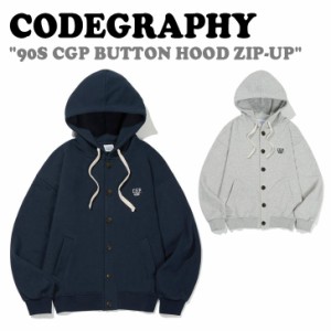 コードグラフィー ジップアップ CODEGRAPHY 90S CGP BUTTON HOOD ZIP-UP 全2色 起毛なし CBCFUTC080 ウェア