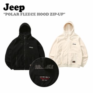 ジープ アウター Jeep 男の子 女の子 POLAR FLEECE HOOD ZIP-UP ポーラー フリース フード ジップアップ 全2色 KM4TZU199BK/IV ウェア