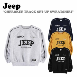 ジープ トレーナー Jeep CHEROKEE TRACK SET-UP SWEATSHIRT スウェットシャツ 全4色 KP5TSU803BK/MW/NA/YE ウェア