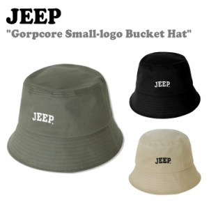 ジープ バケットハット Jeep Gorpcore Small-logo Bucket Hat ゴフコア スモール ロゴバケットハット 全3色 JO5GCU901BK/BE/KH ACC