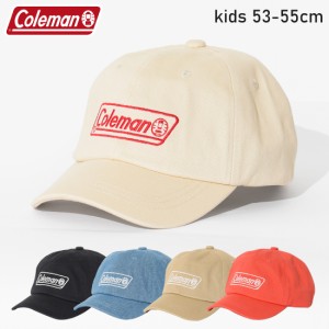 【メール便不可】Coleman キッズベーシックツイルキャップ 帽子 キャンプ アウトドア 子供服 男の子 女の子 ユニセックス 小学生 中学生 