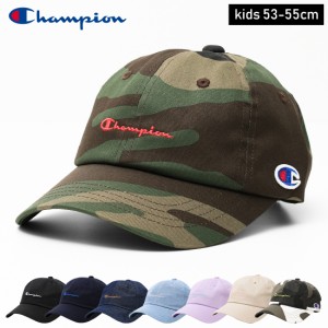 【メール便不可】Champion キッズツイルデニムキャップ 帽子 キャンプ アウトドア 子供服 男の子 女の子 ユニセックス 小学生 中学生 フ