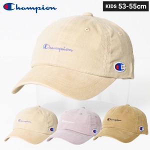 【メール便不可】Champion キッズコーデュロイキャップ 帽子 キャンプ アウトドア 子供服 男の子 女の子 ユニセックス 小学生 中学生 フ