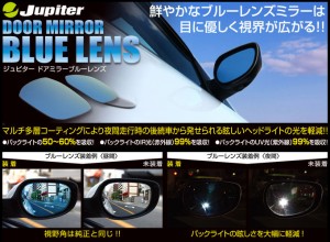 [Jupiter]LA300S/LA310S ミライース用防眩ブルーレンズドアミラー