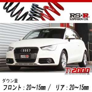 [RS-R_Ti2000 DOWN]8XCAX アウディ A1_1.4TFSI(2WD_1400 TB_2011/1〜)用車検対応ダウンサス[AU100TD]