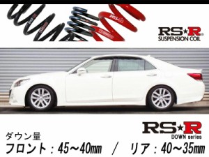 [RS-R_RS★R SUPER DOWN]GRS210 クラウン_アスリートS(2WD_2500 NA_H24/12〜H25/12)用競技専用ダウンサス[T950S]