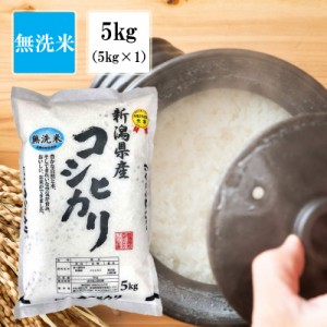 令和5年産 【無洗米】新潟県産 コシヒカリ 5kg (5ｋｇｘ1) 