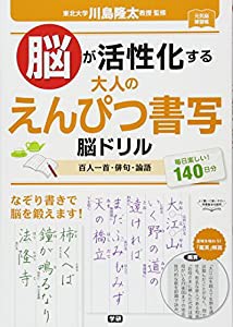 脳が活性化する 大人のえんぴつ書写 脳ドリル (元気脳練習帳)(中古品)