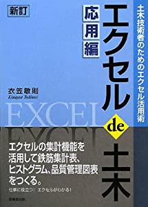 エクセル de 土木 応用編 ―土木技術者のためのエクセル活用術―(中古品)