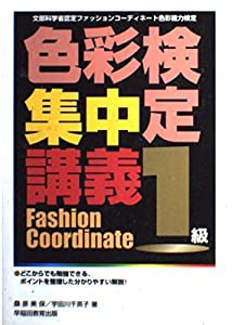 色彩検定集中講義 1級―文部科学省認定 ファッションコーディネート色彩能力検定(中古品)