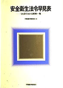 安全衛生法令早見表―ひと目でわかる規制一覧(中古品)