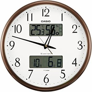 カシオ 温度・湿度計付き生活環境お知らせ掛時計 ITM-650J-5JF（中古品）