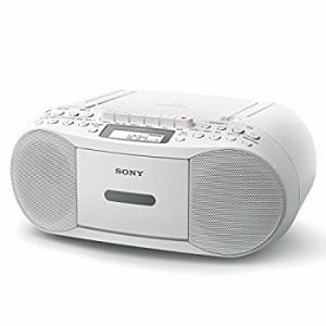 ソニー SONY CDラジカセ レコーダー CFD-S70 : FM/AM/ワイドFM対応 録音可能 ホワイト CFD-S70 W（中古品）