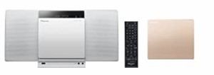 Pioneer CDミニコンポーネントシステム スタイリッシュオーディオ iPod/iPhone/iPad対応 Bluetooth機能搭載 クリアホワイト X-SMC01BT-W